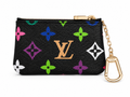 Black Multi Color Coin Pouch