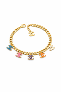 Gold Charm link Bracelet