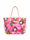 Pink camo kitty tote